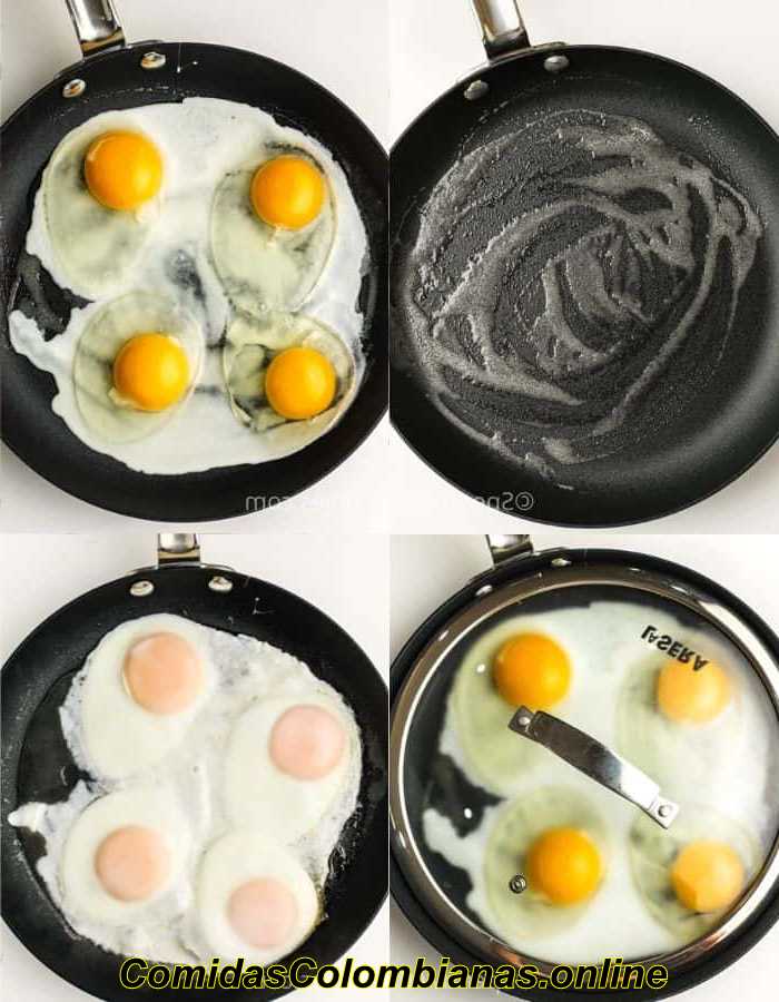 processus de cuisson des œufs brouillés