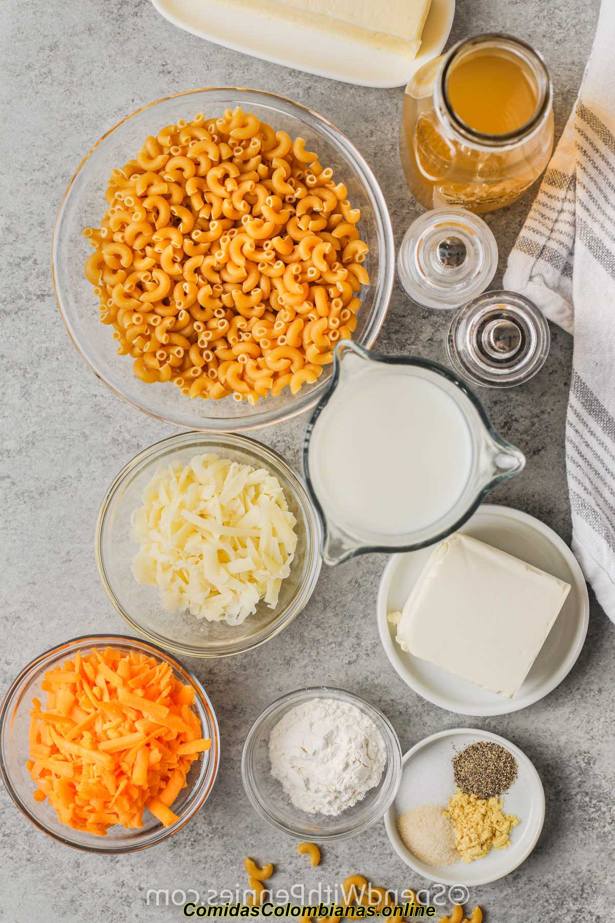 ingredientes para hacer sopa de macarrones con queso